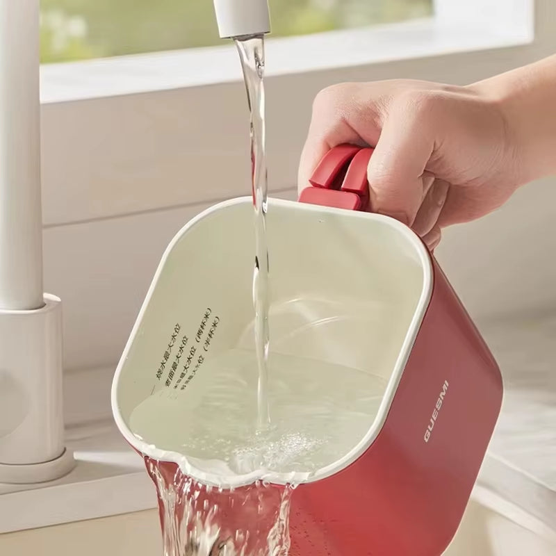 1500ML Foldable Electric Kettle Travel Heating Cup Split-Type Kettles Portable Cooking Pot Adjustable Temperature Kettle 220V