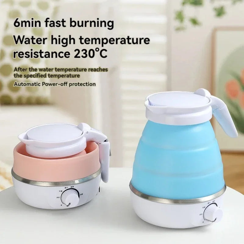 0.6L Foldable Electric Kettle | Portable & Food-Grade Silicone for Travel