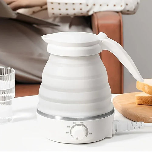 0.6L Foldable Electric Kettle | Portable & Food-Grade Silicone for Travel